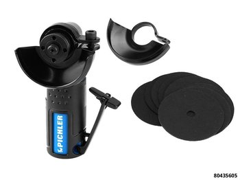 80435605: MINI POWER CUT-OFF GRINDER, INCL. 5 CUTTING DISCS 63×1.0×10 MM AND 5 CUTTING DISCS 75×1.0×10 MM