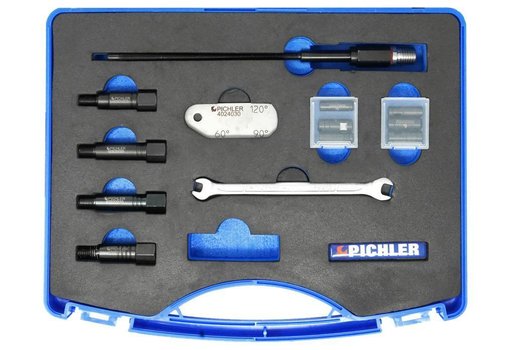 UNIVERSAL GLOW PLUG COMPRESSION TEST KIT M8X1 M9X1 M10X1 M10X1.25 WITHOUT GAUGE - 1