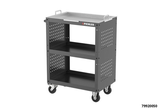SERVICE TROLLEY INCLUDING STAINLESS STEEL TRAY, IDEAL BRAKE SERVICE STATION - 1