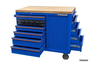 79920030: HEAVY DUTY XL WORKBENCH & TOOL BOX WITH 10 DRAWERS AND ACCESSORY PANELS