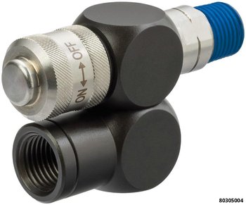80305004: 360° SWIVEL AIR TOOL CONNECTOR WITH BUILT-IN PRESSURE REGULATOR