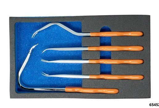 CLIP AND TRIM LEVER SET POLISHED STEEL 5 PIECE - 1