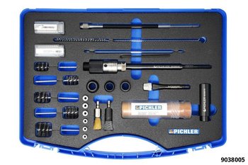 9038005: INJECTOR SHAFT CLEANING & SEAT CUTTING SET MODULES 1 & 2