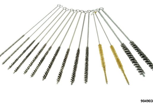 GLOW PLUG SHAFT CLEANING BRUSH SET 14 PCS - 1